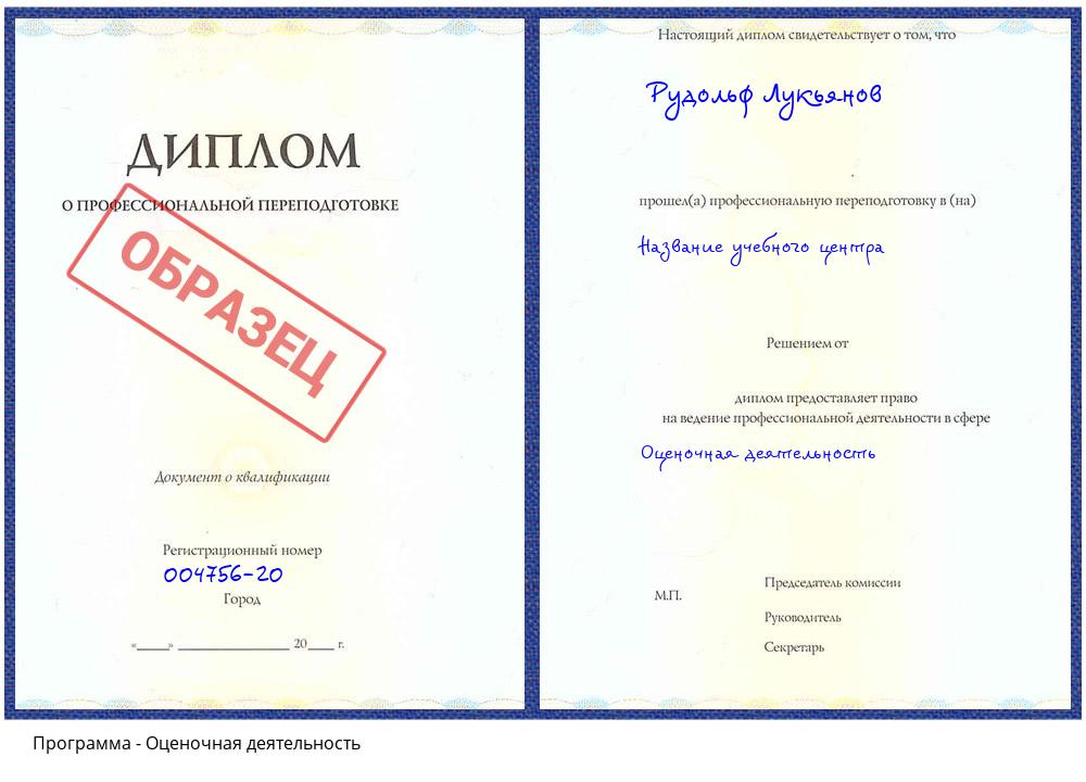 Оценочная деятельность Сокол